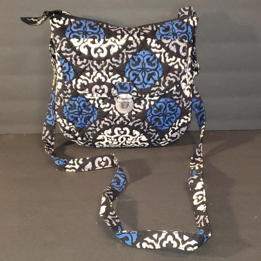 Vera Bradley Canterberry Cobalt Hipster w Wallet
